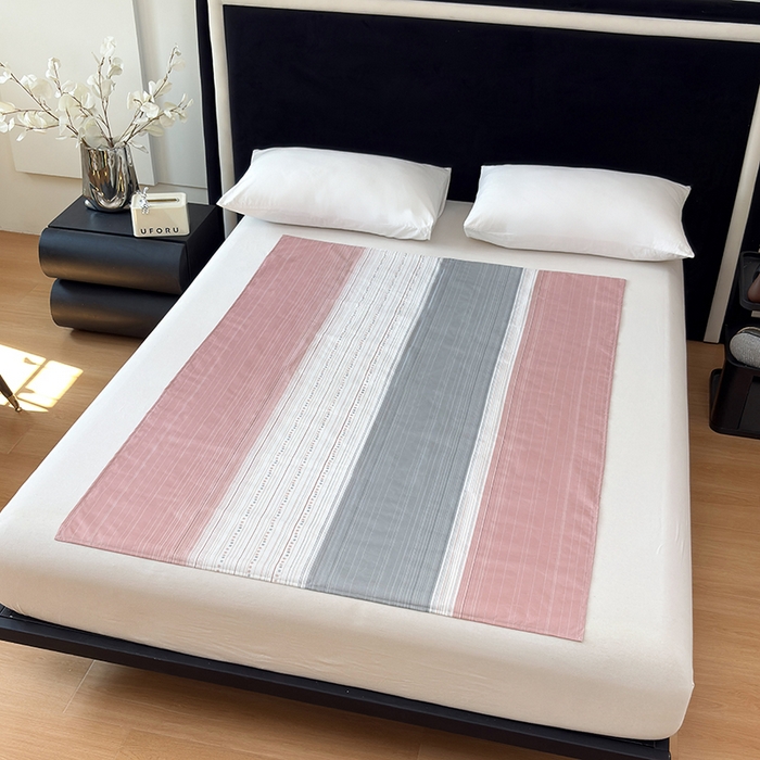 91家纺网 家纺一手货源 找家纺 茗婷家纺 2025新款老人宝宝防水隔尿垫床单供跨境外贸亚马逊 条纹