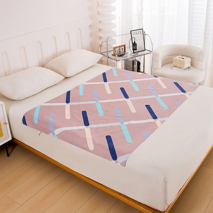 91家纺网 家纺一手货源 找家纺 茗婷家纺 2025新款老人宝宝防水隔尿垫床单供跨境外贸亚马逊 唯一色彩-咖