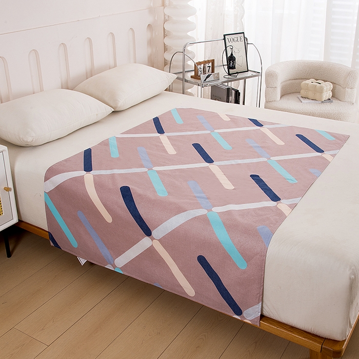 91家纺网 家纺一手货源 找家纺 茗婷家纺 2025新款老人宝宝防水隔尿垫床单供跨境外贸亚马逊 唯一色彩-咖