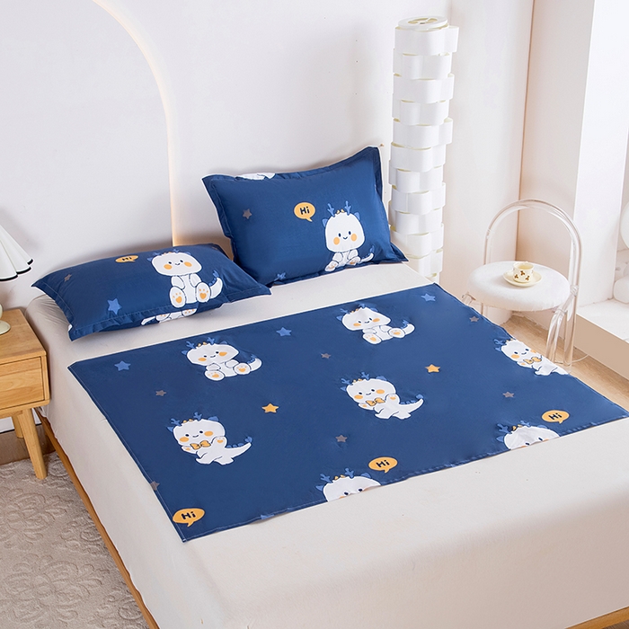 91家纺网 家纺一手货源 找家纺 茗婷家纺 2025新款老人宝宝防水隔尿垫床单供跨境外贸亚马逊 小龙人