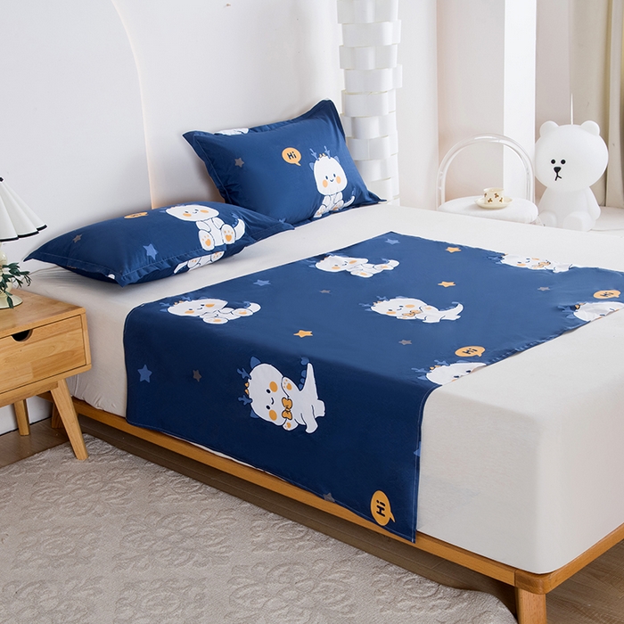 91家纺网 家纺一手货源 找家纺 茗婷家纺 2025新款老人宝宝防水隔尿垫床单供跨境外贸亚马逊 小龙人