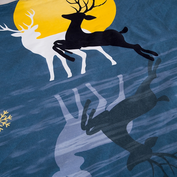 91家纺网 家纺一手货源 找家纺 茗婷家纺 2025新款老人宝宝防水隔尿垫床单供跨境外贸亚马逊 月影麋鹿