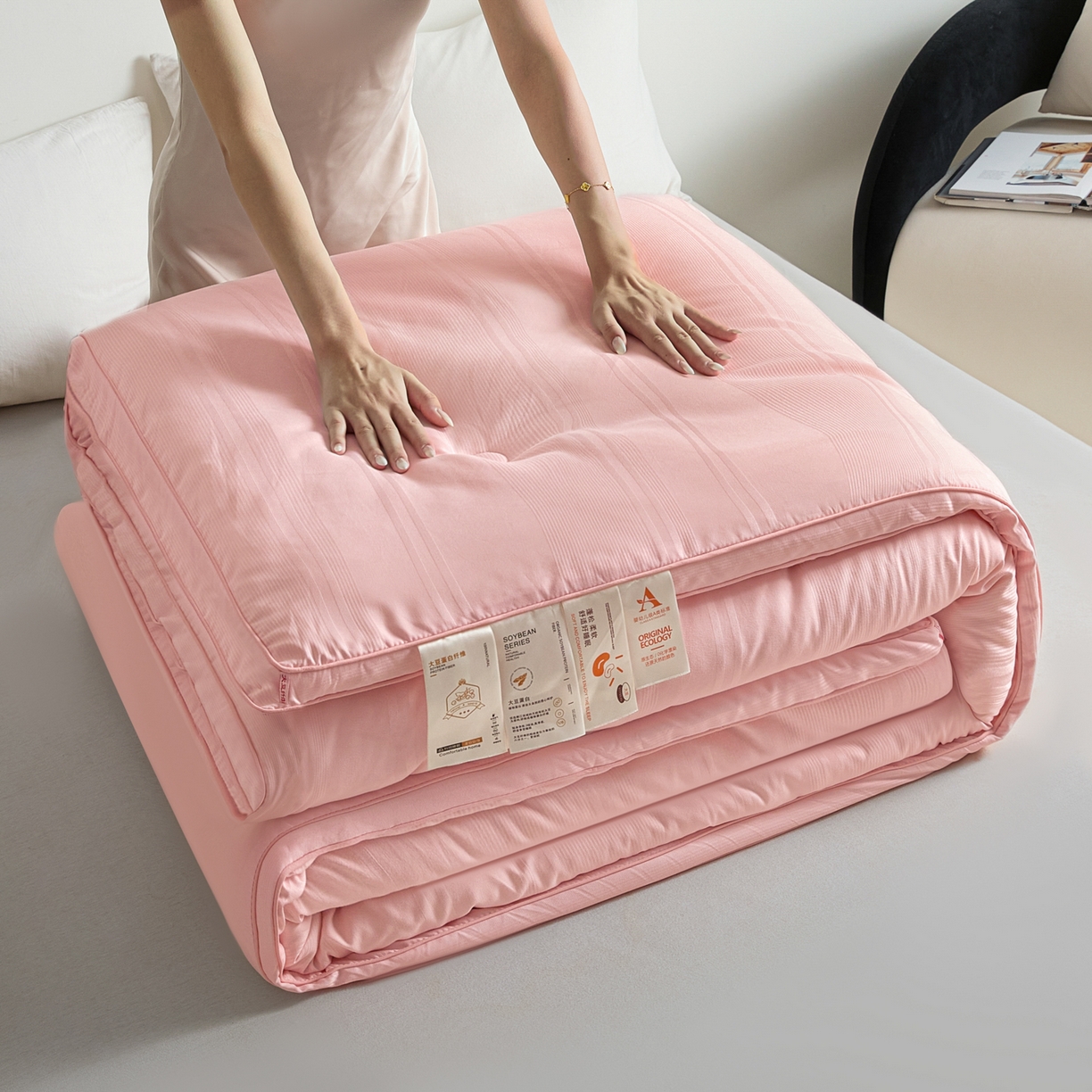 91家纺网 家纺一手货源 找家纺 （总）芭芭棉家纺 2025新款芭芭棉全棉大豆被被子被芯