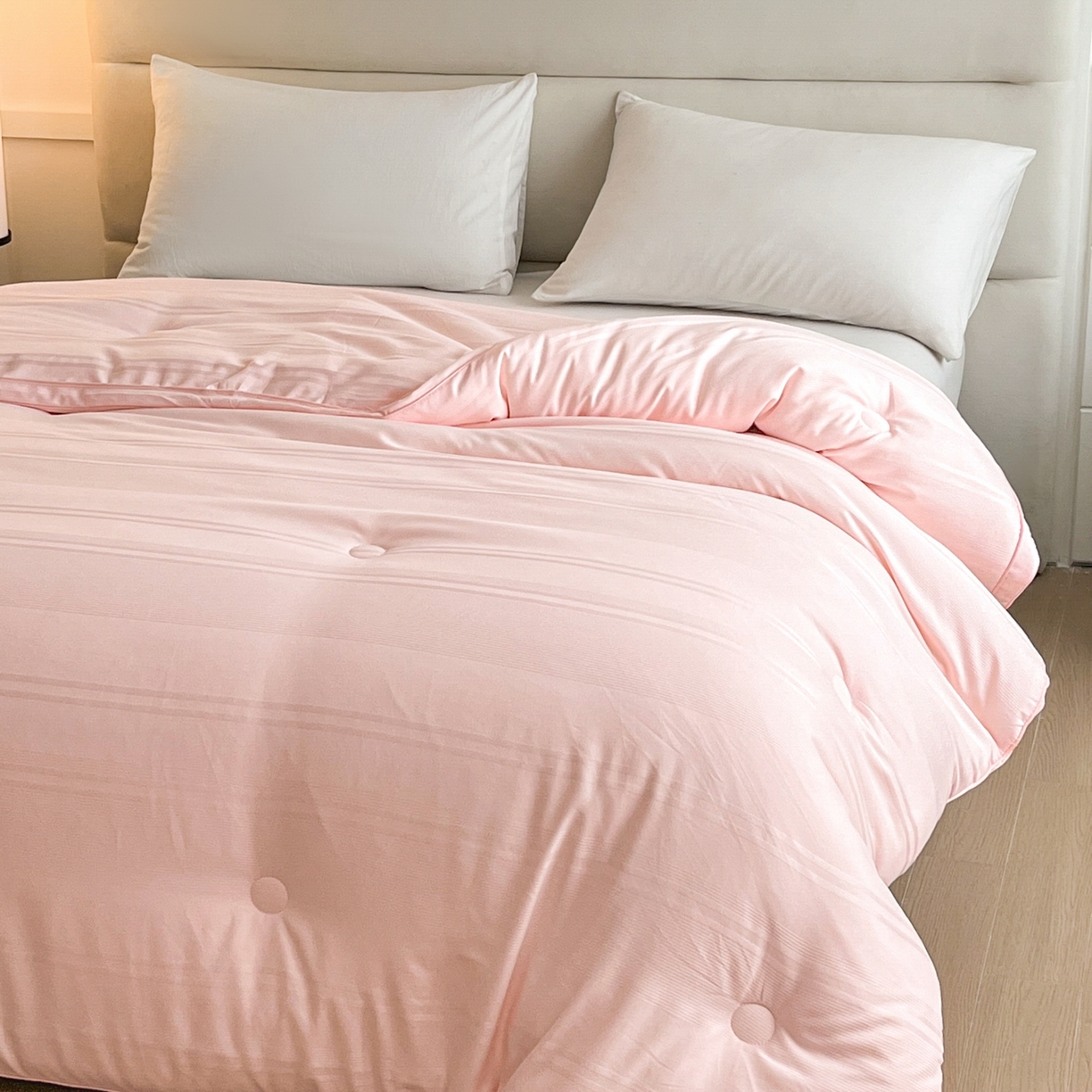 91家纺网 家纺一手货源 找家纺 芭芭棉家纺 2025新款芭芭棉全棉大豆被被子被芯 玉色