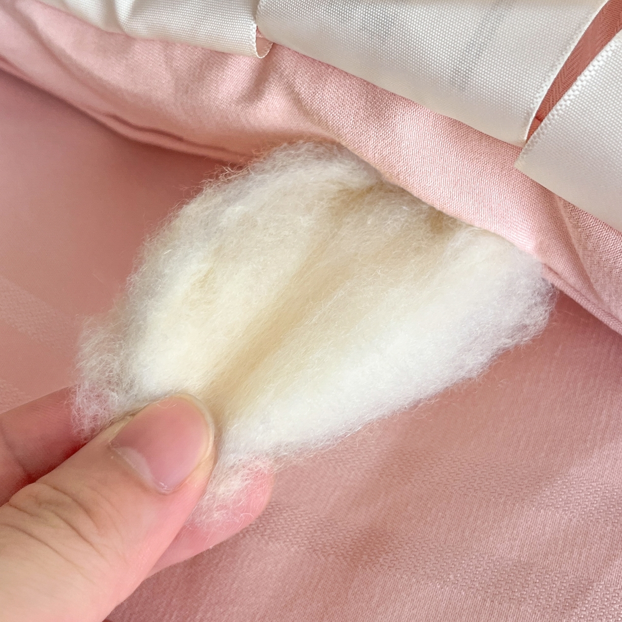 91家纺网 家纺一手货源 找家纺 芭芭棉家纺 2025新款芭芭棉全棉大豆被被子被芯 粉色