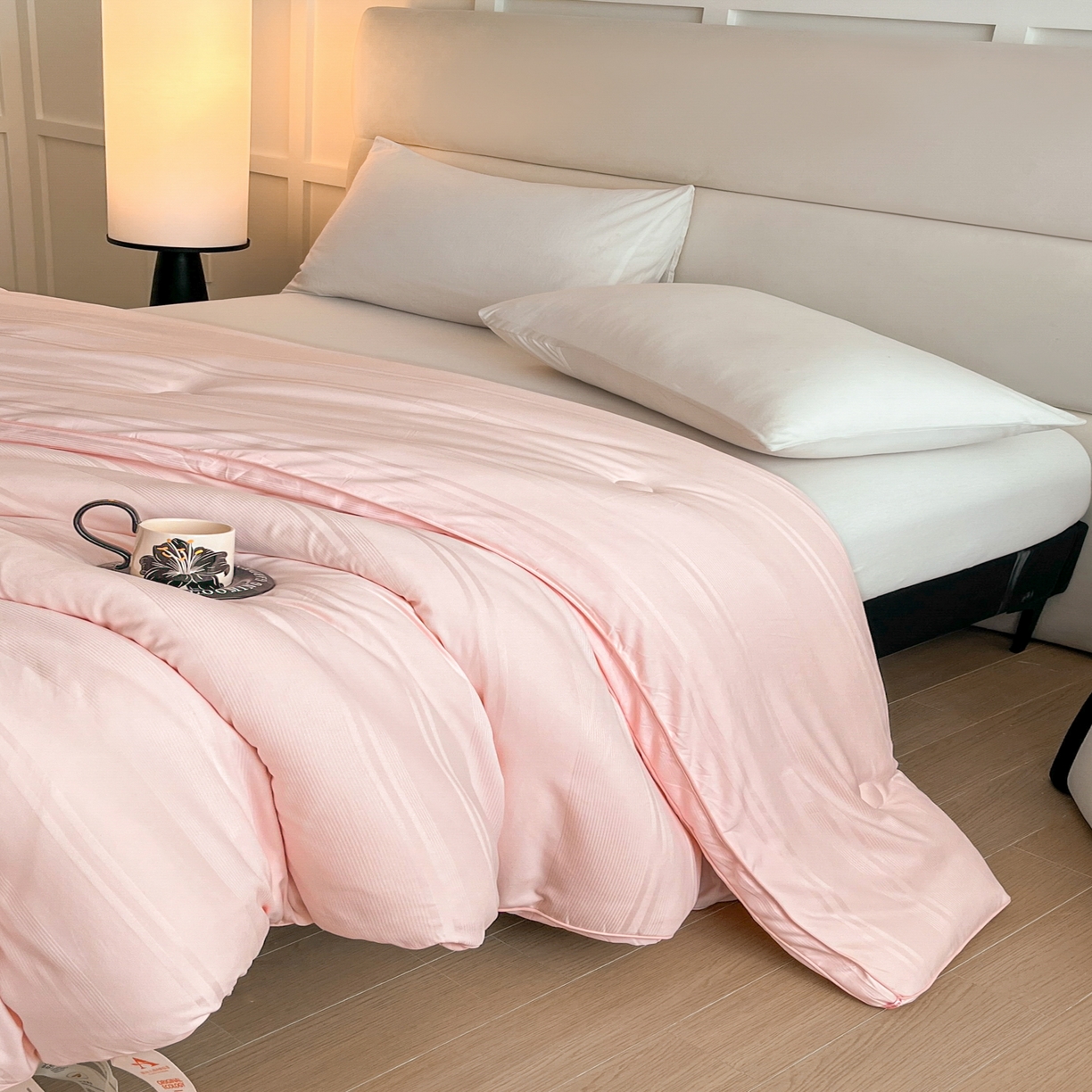 91家纺网 家纺一手货源 找家纺 芭芭棉家纺 2025新款芭芭棉全棉大豆被被子被芯 玉色