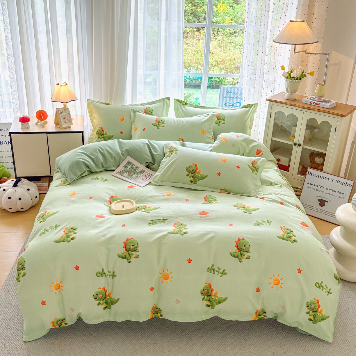 91家纺网 家纺一手货源 找家纺 （总）正莱欣 2025新品加厚生态棉磨毛四件套高克重植物羊绒床单款床笠款四件套大量现货（学生三件套）