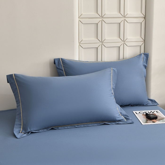 91家纺网 家纺一手货源 找家纺 （总）宇彬家纺 2026新款A类13374全棉纯棉母婴级纯色四件套贡缎新疆长绒轻奢缩水足可定做