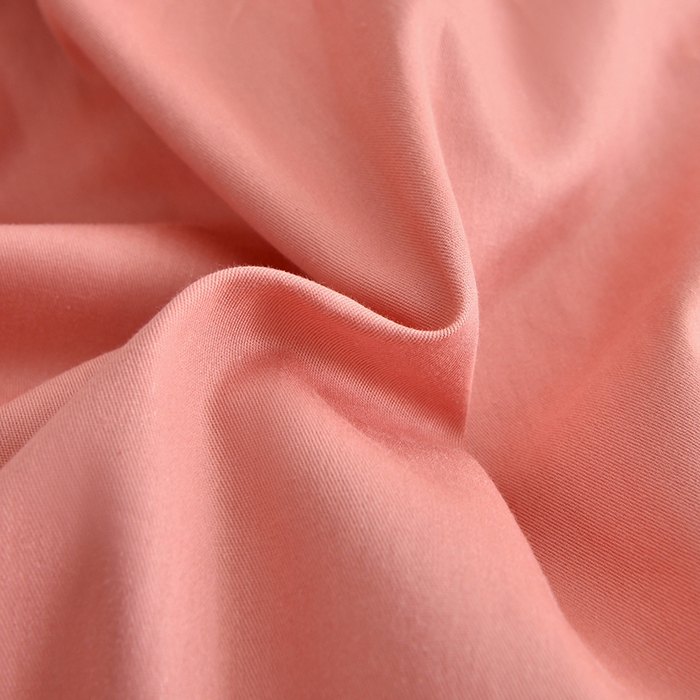 91家纺网 家纺一手货源 找家纺 宇彬家纺 2026新款A类13374全棉纯棉母婴级纯色四件套贡缎新疆长绒轻奢缩水足可定做 一字绣-奶油粉