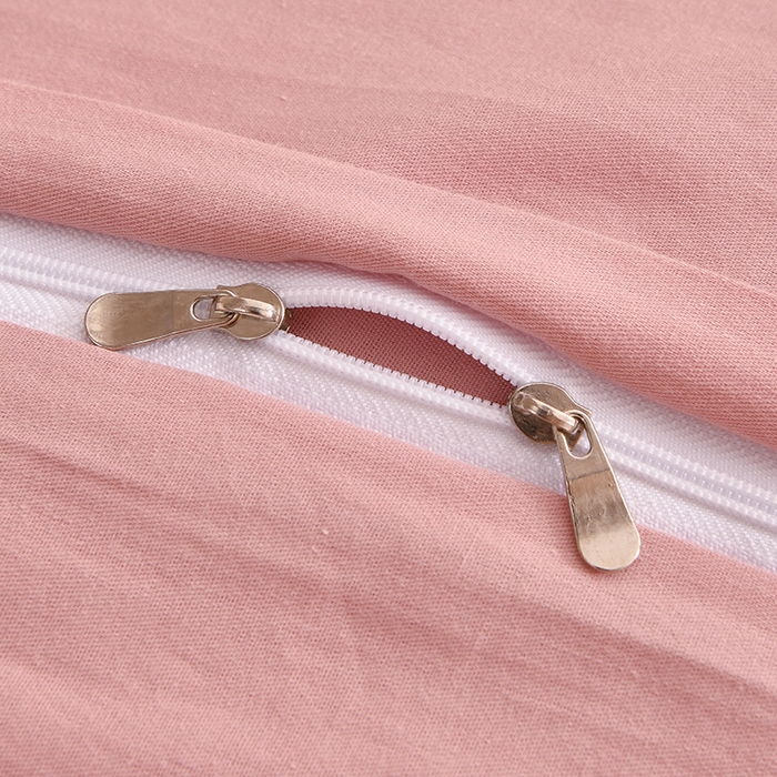 91家纺网 家纺一手货源 找家纺 宇彬家纺 2026新款A类13374全棉纯棉母婴级纯色四件套贡缎新疆长绒轻奢缩水足可定做 一字绣-紫豆沙