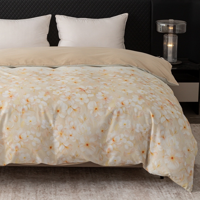 91家纺网 家纺一手货源 找家纺 晶缦家纺 2025新款纯棉全棉磨毛单被套单品被套被套单件 寂香米