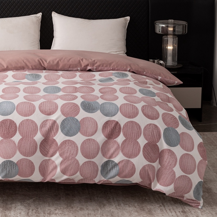 91家纺网 家纺一手货源 找家纺 晶缦家纺 2025新款纯棉全棉磨毛单被套单品被套被套单件 完美生活豆沙