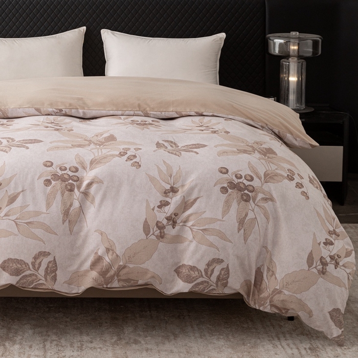 91家纺网 家纺一手货源 找家纺 晶缦家纺 2025新款纯棉全棉磨毛单被套单品被套被套单件 安梦咖