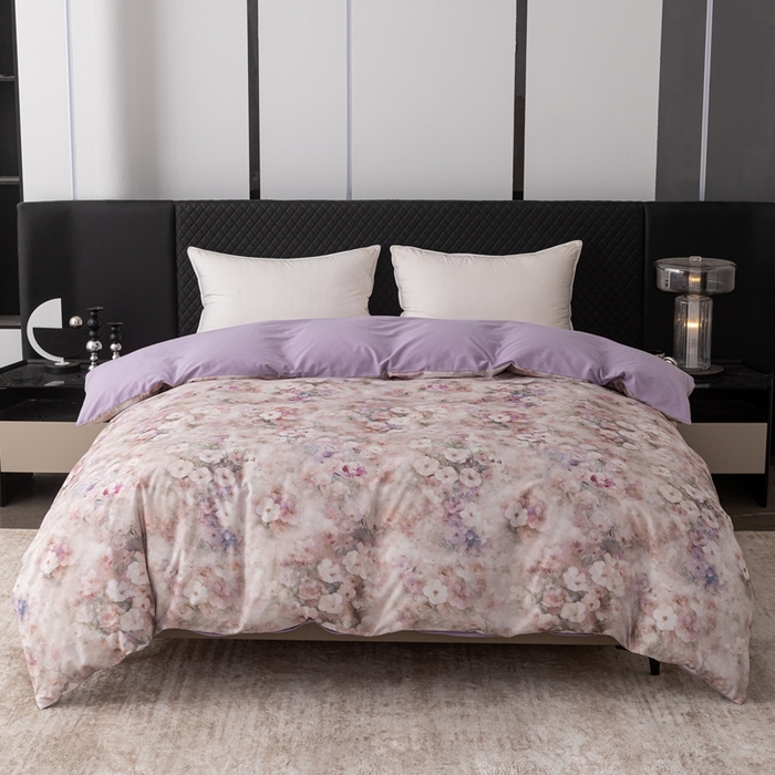 91家纺网 家纺一手货源 找家纺 晶缦家纺 2025新款纯棉全棉磨毛单被套单品被套被套单件 花曲里粉