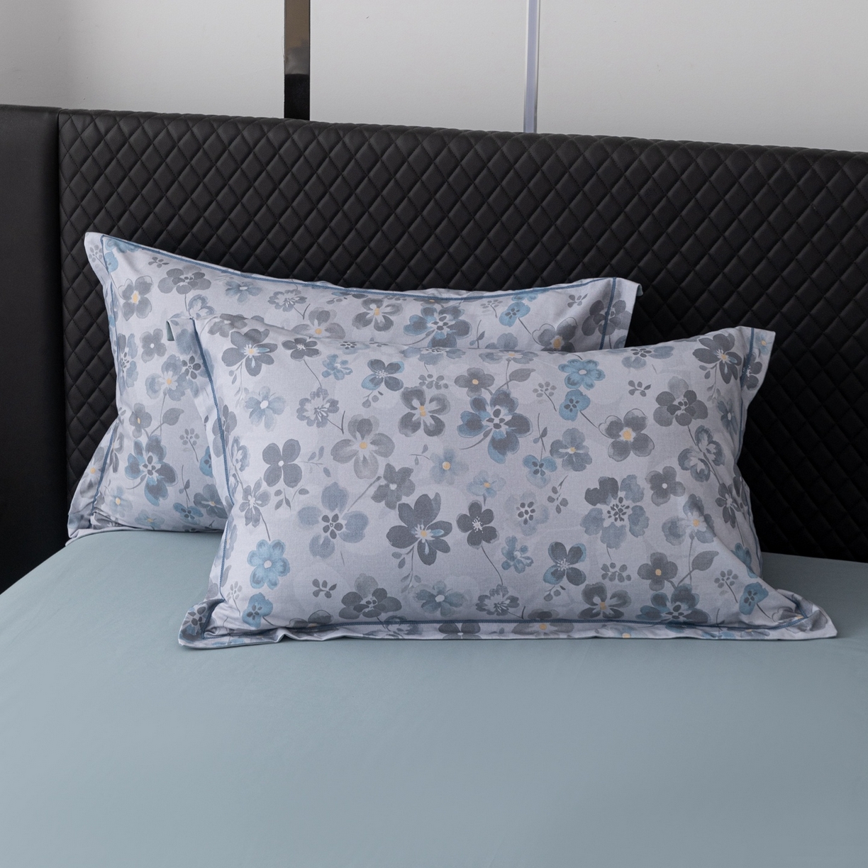 91家纺网 家纺一手货源 找家纺 晶缦家纺 2025新款加厚纯棉全棉磨毛四件套 春风恋曲灰