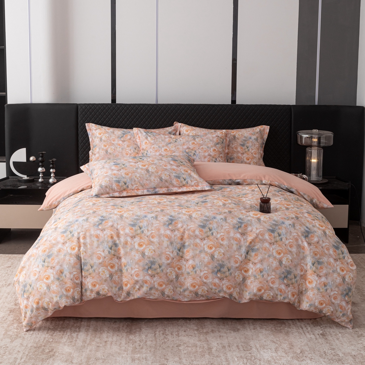 91家纺网 家纺一手货源 找家纺 晶缦家纺 2025新款加厚纯棉全棉磨毛四件套 淡颜黄