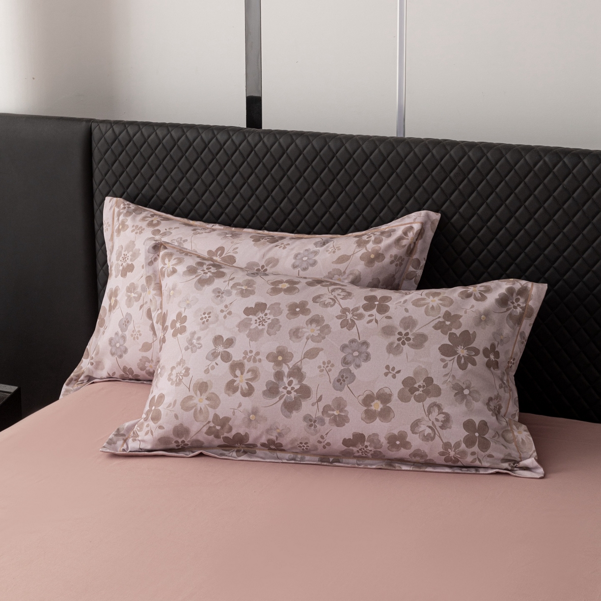 91家纺网 家纺一手货源 找家纺 晶缦家纺 2025新款加厚纯棉全棉磨毛四件套 春风恋影棕