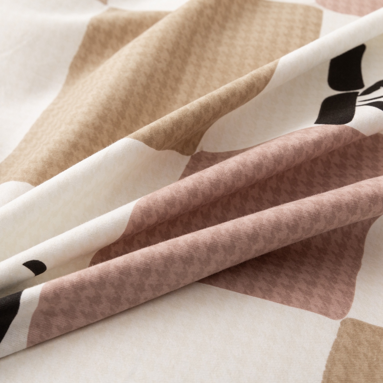 91家纺网 家纺一手货源 找家纺 晶缦家纺 2025新款加厚纯棉全棉磨毛四件套 格调熊猫棕