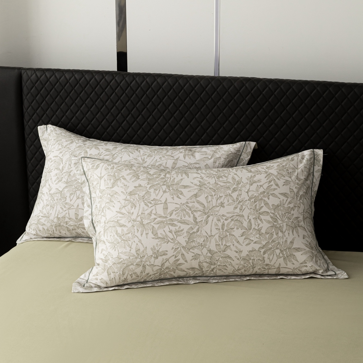 91家纺网 家纺一手货源 找家纺 晶缦家纺 2025新款加厚纯棉全棉磨毛四件套 恋影春天绿