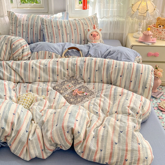 91家纺网 家纺一手货源 找家纺 （总）优佳优品 2025新款无印风亲肤磨毛四件套-纯色