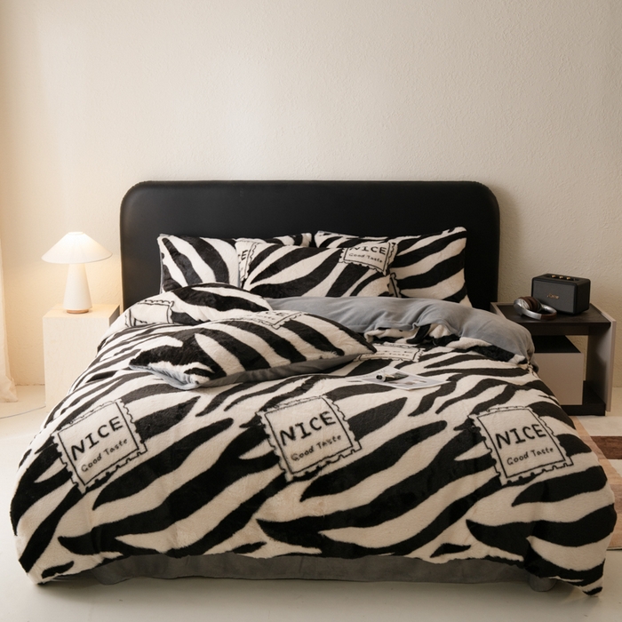 91家纺网 家纺一手货源 找家纺 （总）梦纤绒 2025新款复古风亚麻原麻花边四件套