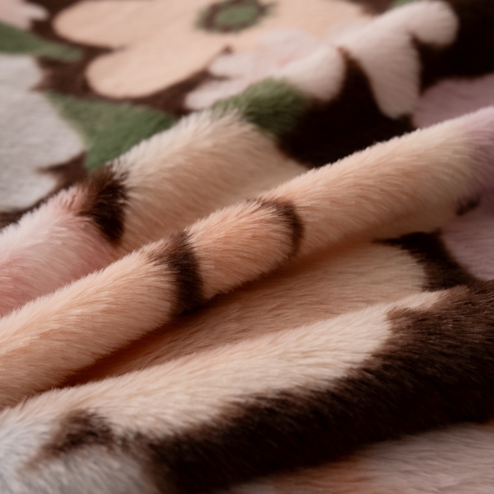 91家纺网 家纺一手货源 找家纺 梦纤绒 2025新款兔毛绒四件套 幸福花园