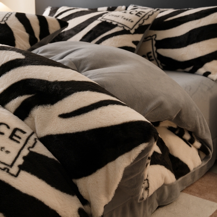 91家纺网 家纺一手货源 找家纺 （总）梦纤绒 2025新款兔毛绒四件套