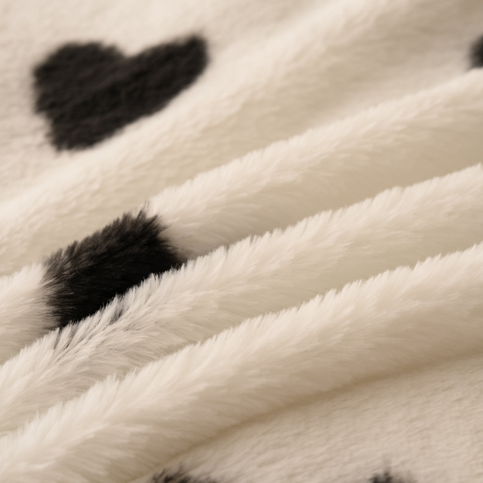 91家纺网 家纺一手货源 找家纺 梦纤绒 2025新款兔毛绒四件套 桃心