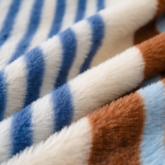 91家纺网 家纺一手货源 找家纺 梦纤绒 2025新款兔毛绒四件套 浅调爱纹