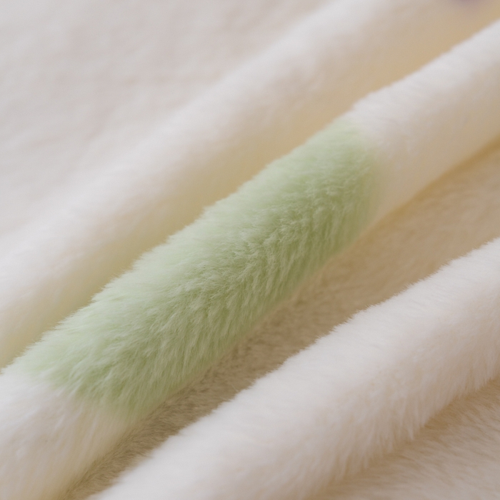 91家纺网 家纺一手货源 找家纺 梦纤绒 2025新款兔毛绒四件套 彩虹爱心