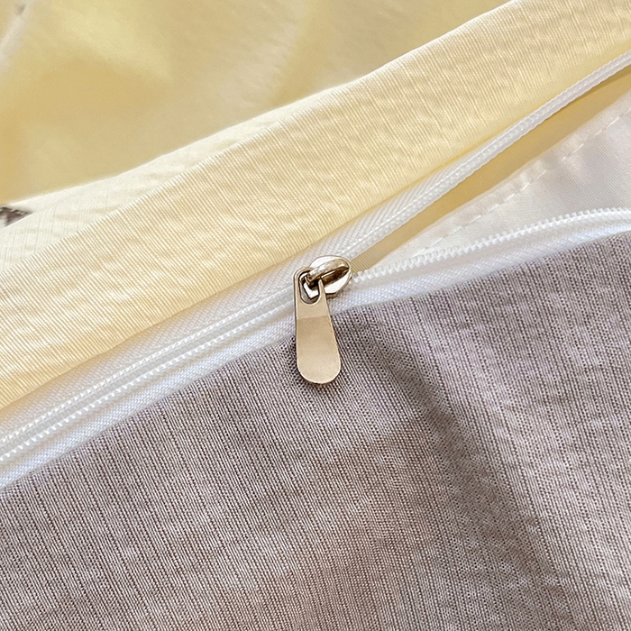 91家纺网 家纺一手货源 找家纺 优尚佳生活馆 2025新款高克重云感双层纱印花四件套 蝶语素织