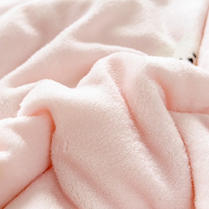 91家纺网 家纺一手货源 找家纺 爱彼家纺 2025新款奶油风羊羔绒+牛奶绒可爱卡通被子被芯秋被冬被被子被芯-直播热门款 粉红甜点小狗