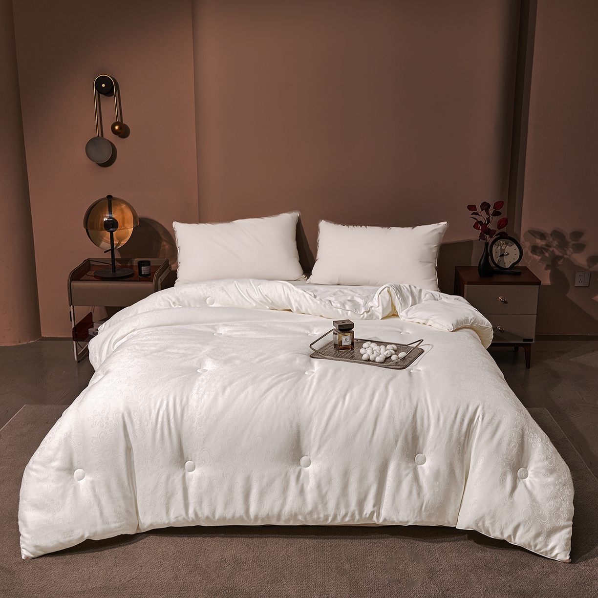 91家纺网 家纺一手货源 找家纺 （总）欢乐季 2025新款贡缎提花蚕丝被 被子被芯