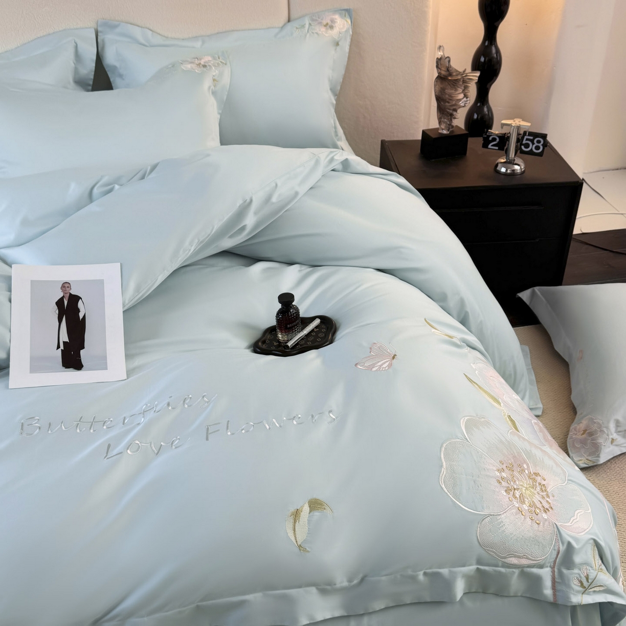 91家纺网 家纺一手货源 找家纺 （总）女子家纺 2025新款全棉纯棉长绒棉刺绣轻奢四件套系列-罗马