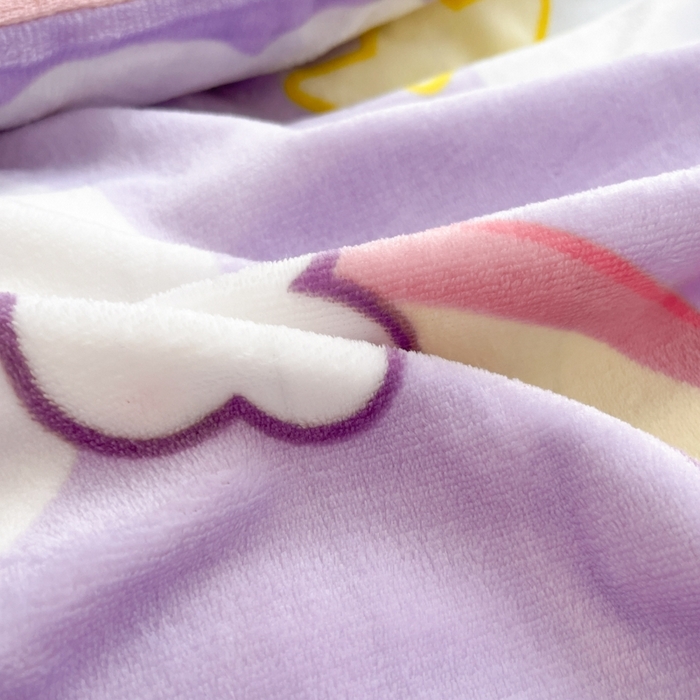 91家纺网 家纺一手货源 找家纺 [91家纺网精选] 2025新款双面加厚牛奶绒小清新印花四件套