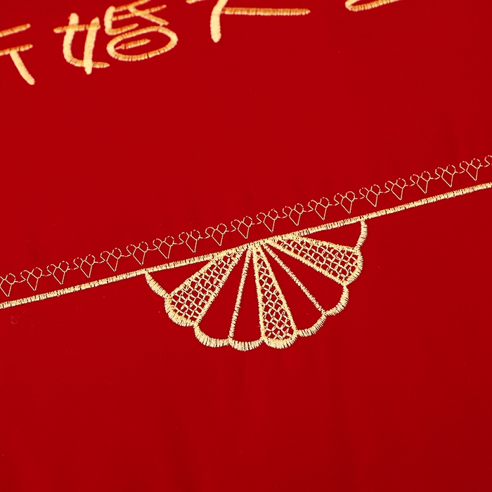 91家纺网 家纺一手货源 找家纺 糖果枕芯 2025新款刺绣婚庆大红枕芯新款婚庆枕芯-新款-新婚大喜