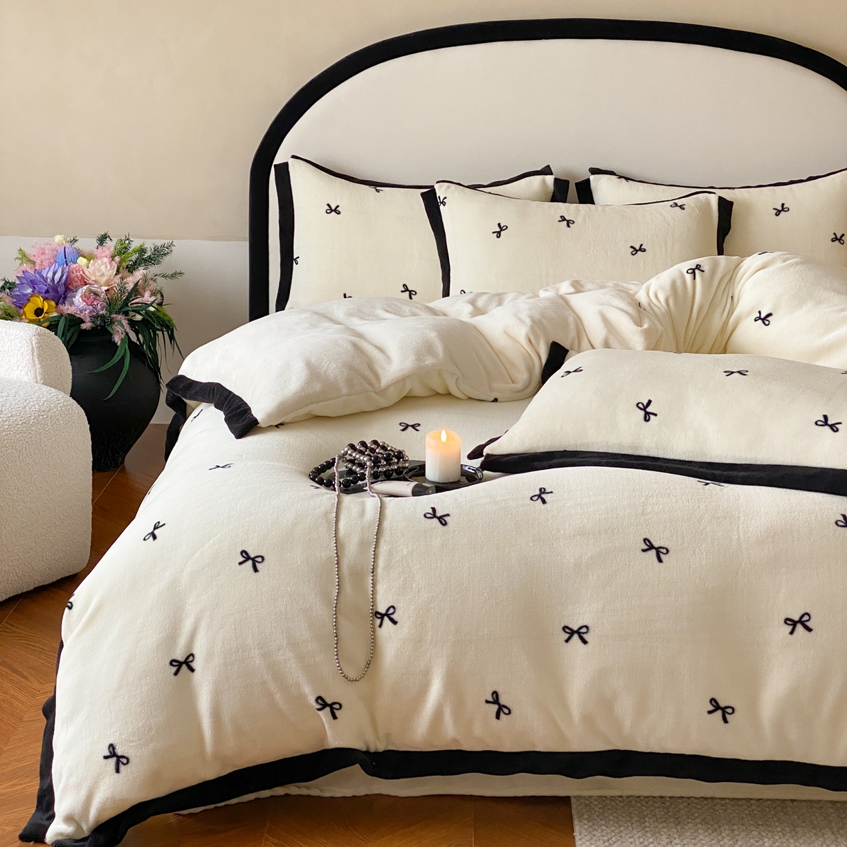 91家纺网 家纺一手货源 找家纺 （总）云栖家居 2025秋冬新款加厚印花防静电消光牛奶绒四件套-梦境