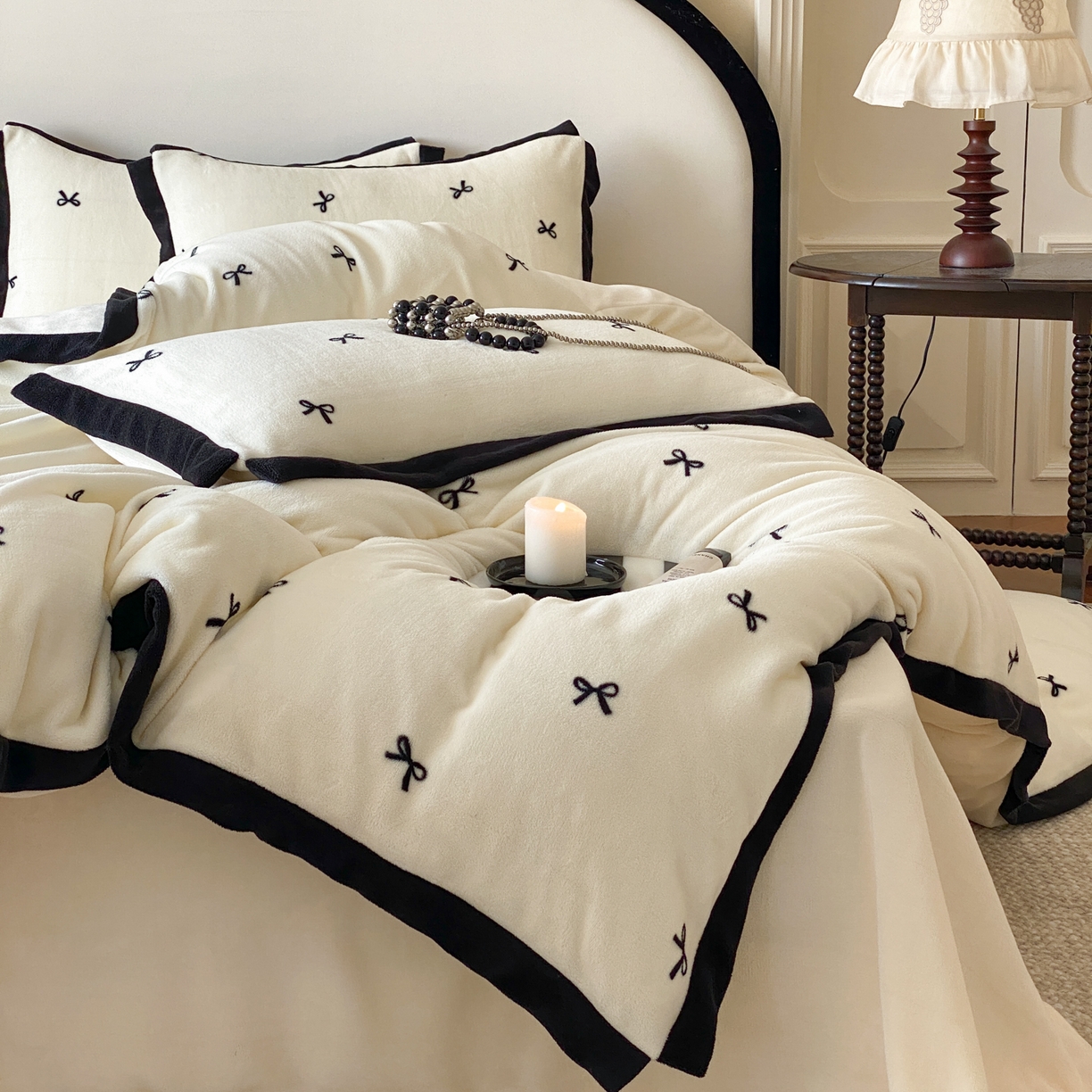 91家纺网 家纺一手货源 找家纺 （总）云栖家居 2025秋冬新款加厚印花防静电消光牛奶绒四件套-梦境