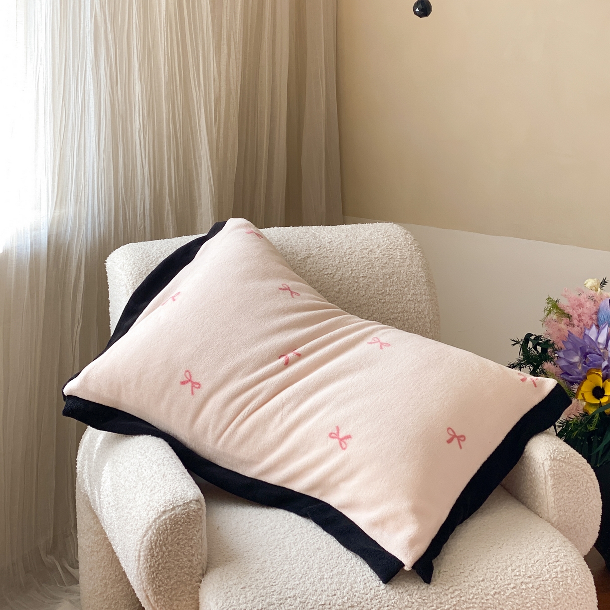 91家纺网 家纺一手货源 找家纺 云栖家居 2025秋冬新款加厚印花防静电消光牛奶绒四件套-梦境 梦境-粉