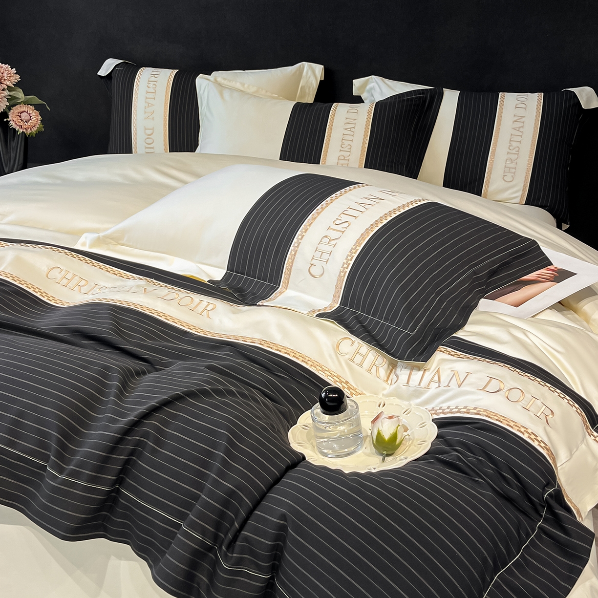 91家纺网 家纺一手货源 找家纺 （总）置顶家纺 2025新款奥斯卡男士商务100支四件套