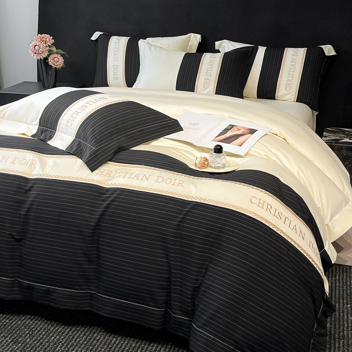 91家纺网 家纺一手货源 找家纺 （总）置顶家纺 2025新款奥斯卡男士商务100支四件套