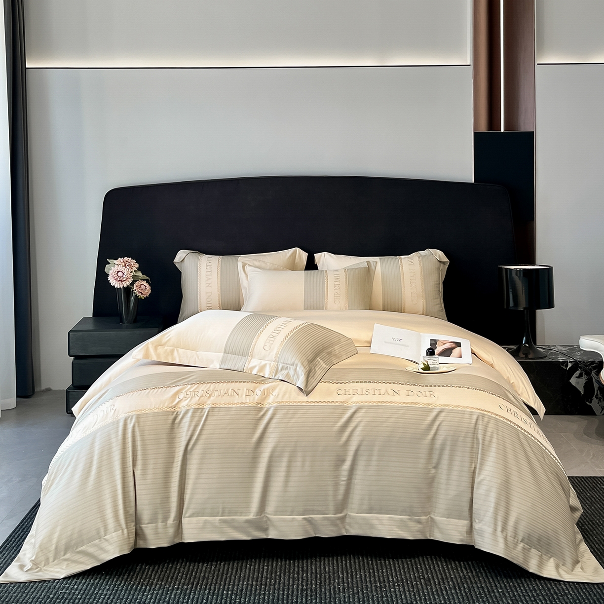 91家纺网 家纺一手货源 找家纺 （总）置顶家纺 2025新款奥斯卡男士商务100支四件套