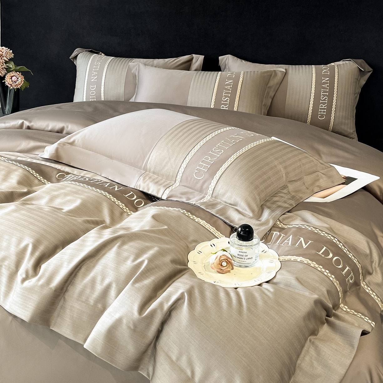 91家纺网 家纺一手货源 找家纺 置顶家纺 2025新款奥斯卡男士商务100支四件套 奥斯卡-火山灰