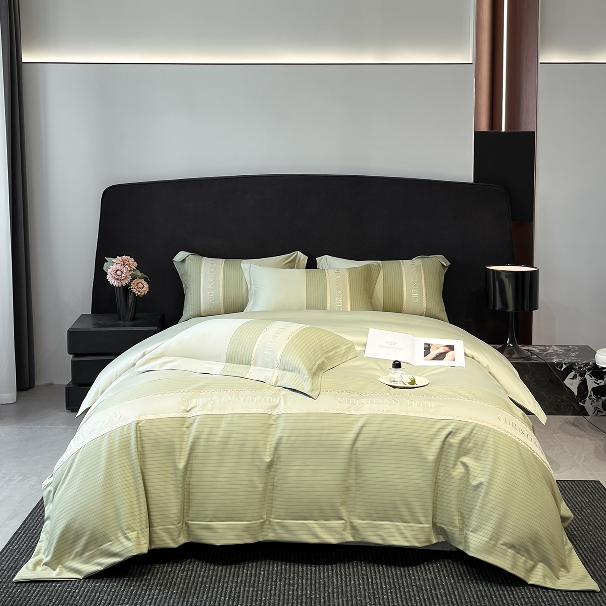 91家纺网 家纺一手货源 找家纺 （总）置顶家纺 2025新款奥斯卡男士商务100支四件套