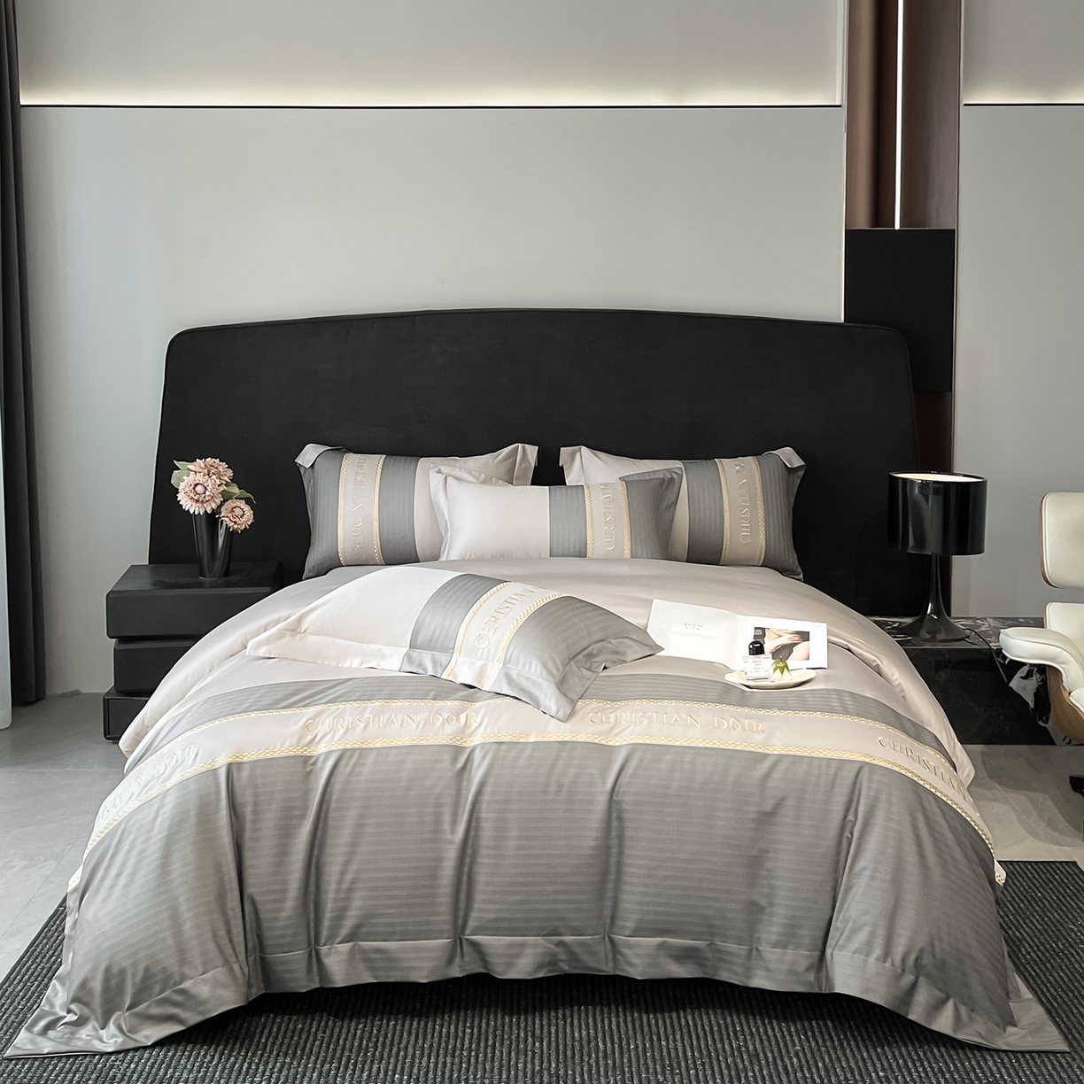 91家纺网 家纺一手货源 找家纺 （总）置顶家纺 2025新款奥斯卡男士商务100支四件套