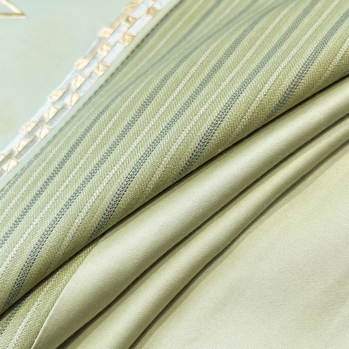 91家纺网 家纺一手货源 找家纺 置顶家纺 2025新款奥斯卡男士商务100支四件套 奥斯卡-青柠色