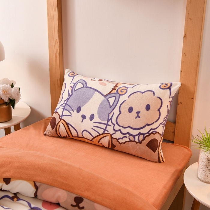 91家纺网 家纺一手货源 找家纺 (总）斯尔顿 2025新款高克重牛奶绒三件套 学生三件套