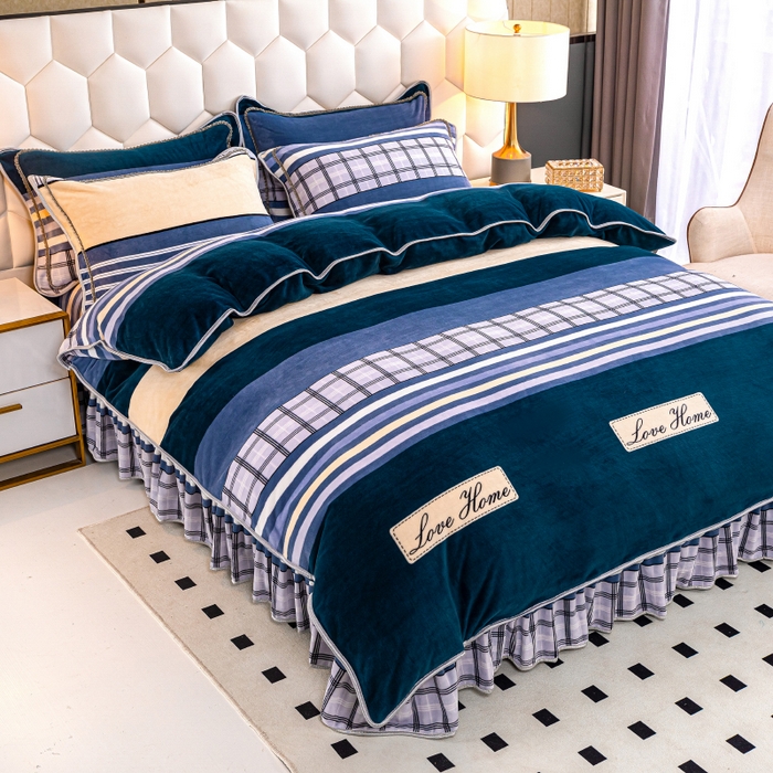 91家纺网 家纺一手货源 找家纺 （总）眠多宝 2025新款8-9斤高克重牛奶绒四件套法莱绒水晶绒金貂绒抖音快手直播热款