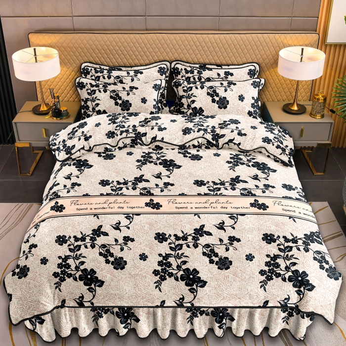 91家纺网 家纺一手货源 找家纺 眠多宝 2025新款8-9斤高克重牛奶绒四件套法莱绒水晶绒金貂绒抖音快手直播热款 赫本风