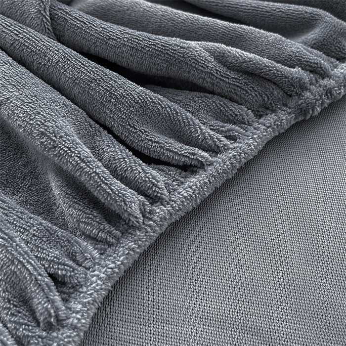 91家纺网 家纺一手货源 找家纺 （总）莎臣豹 2025水晶绒短毛绒跑量款纯色床笠可配二三件套